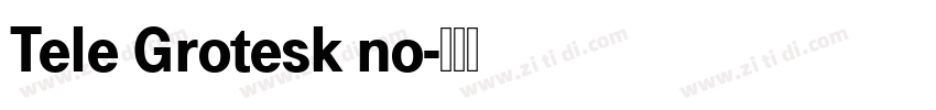 Tele Grotesk no字体转换